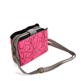SY2179 RED - Simple Solid Color Flash Leather Bag