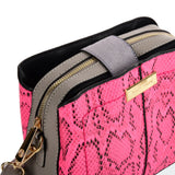 SY2179 RED - Simple Solid Color Flash Leather Bag