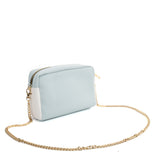 SY2180 BLUE - Square Handbag With Hair Ball