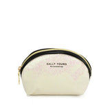 SY2184 BEIGE - Transparent Saddle Shaped Set Bags
