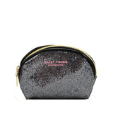 SY2184 BLACK&SILVER - Transparent Saddle Shaped Set Bags