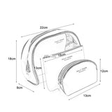 SY2184 BLACK&SILVER - Transparent Saddle Shaped Set Bags