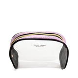 SY2184 PINK - Transparent Saddle Shaped Set Bags