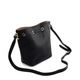 SY2201 BLACK - Bundle Pocket Bucket Bag For Women