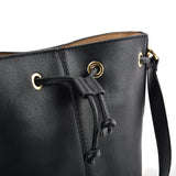 SY2201 BLACK - Bundle Pocket Bucket Bag For Women
