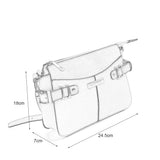 SY2203 WHITE - Handbag With Buckle Design For Women