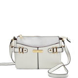 SY2203 WHITE - Handbag With Buckle Design For Women