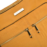 SY2204 YELLOW - Handbag With Symmetrical Zipper Design
