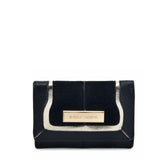 SY5052 Black - Short Wallet With Geometric Pattern