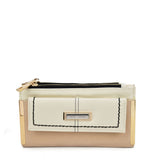 SY5054 Beige - Long Wallet With Flap Design