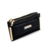 SY5054 Black - Long Wallet With Flap Design