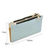 SY5054 Blue - Long Wallet With Flap Design