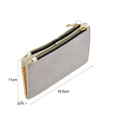 SY5054 Grey - Long Wallet With Flap Design