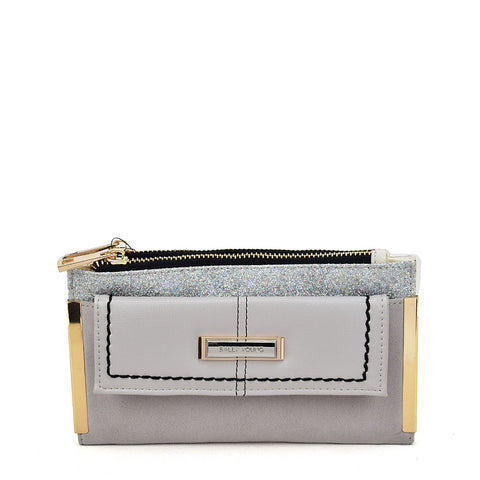 SY5054 Grey - Long Wallet With Flap Design
