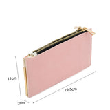 SY5054 Pink - Long Wallet With Flap Design