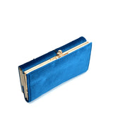 SY5055 BLUE - Retro Wallet With Printing Flower Design