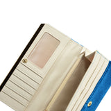 SY5055 BLUE - Retro Wallet With Printing Flower Design