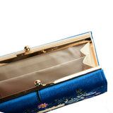SY5055 BLUE - Retro Wallet With Printing Flower Design