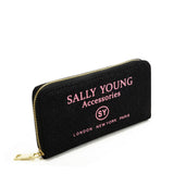 SY5062 BLACK - Long Wallet With Letter Printing