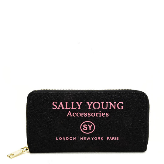 SY5062 BLACK - Long Wallet With Letter Printing