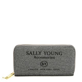 SY5062 SILVER&BLACK - Long Wallet With Letter Printing