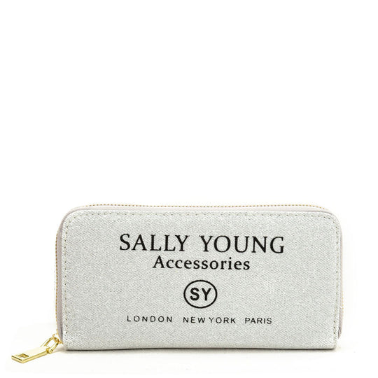 SY5062 SILVER - Long Wallet With Letter Printing