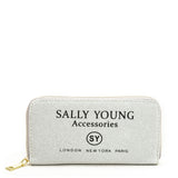 SY5062 SILVER - Long Wallet With Letter Printing