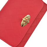 VK1559-FUA Quilted Cross Body Bag With Chain Strap