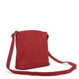 VK2042-1 Red - Cross Body Bag With Metal Bar Detail