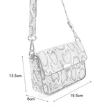 VK2116 BEIGE - Snakeskin Handbag For Women