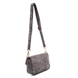 VK2116 GREY - Snakeskin Handbag For Women