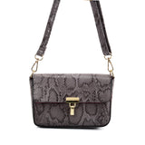 VK2116 GREY - Snakeskin Handbag For Women