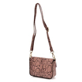 VK2116 PINK - Snakeskin Handbag For Women