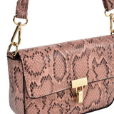 VK2116 PINK - Snakeskin Handbag For Women