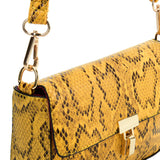 VK2116 YELLOW - Snakeskin Handbag For Women