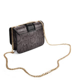 VK2118 GREY - Snakeskin Chain Bag For Women