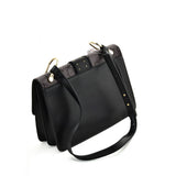 VK2119 Grey - Snakeskin Cross Body Bag For Women With Buckle Design