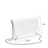 VK2121 BLUE - Simple Solid Color Leather Handbag
