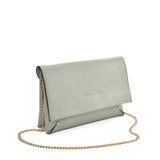 VK2121 GREY - Simple Solid Color Leather Handbag