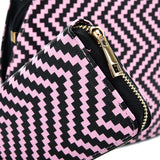 VK2123 PINK - Shell Set Bag With Simple Geometric Pattern Design