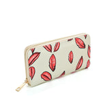 VK2125 BEIGE - Simple Set Bag With Cute Lips And Special Handle Design