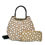 VK2127 KHKAI - Simple Set Bag With Dot And Special Handle Design