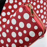 VK2127 RED&WHITE - Simple Set Bag With Dot And Special Handle Design