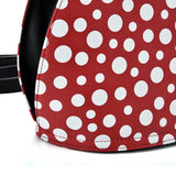 VK2127 RED&WHITE - Simple Set Bag With Dot And Special Handle Design