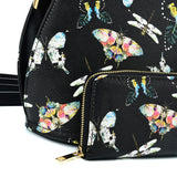 VK2128 BLACK - Simple Set Bag With Butterfly And Special Handle Design