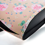 VK2131 LIGHT PINK - Shell Set Bag With Flowers And Special Handle Design