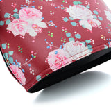 VK2131 RED - Shell Set Bag With Flowers And Special Handle Design