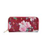 VK2131 RED - Shell Set Bag With Flowers And Special Handle Design