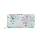 VK2131-WHITE - Shell Set Bag With Flowers And Special Handle Design