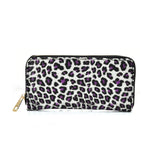 VK2134 PURPLE - Shell Set Bag With Leopard Print And Special Handle Design